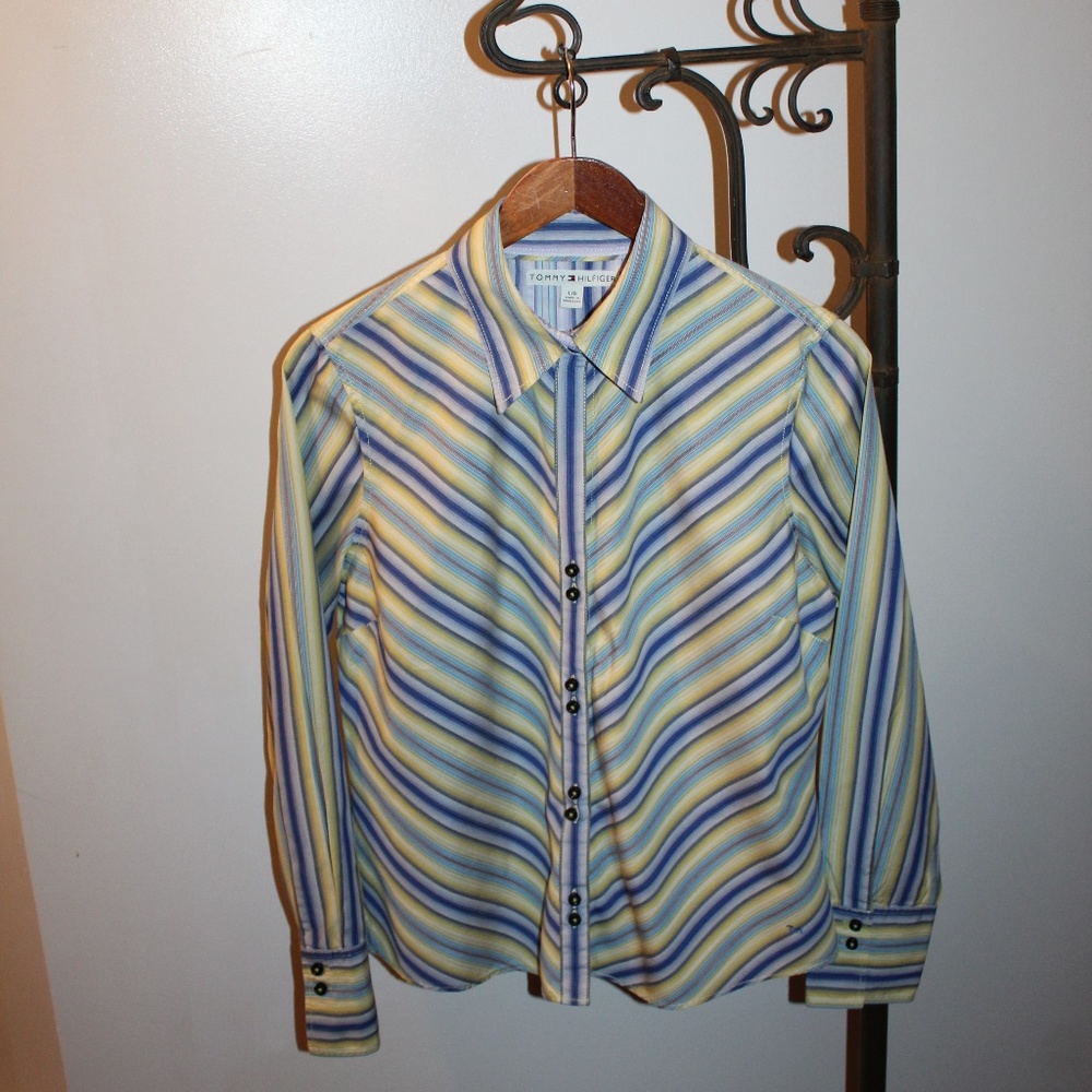 Tommy Hilfiger Long Sleeve Button Front Shirt